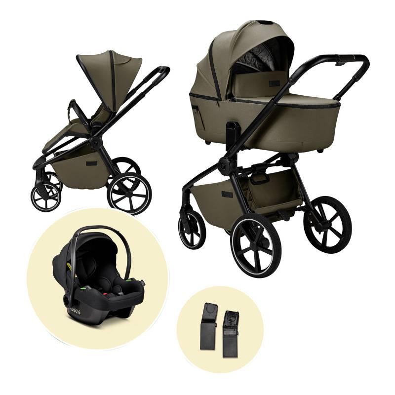 Moon Kombikinderwagen Resea 2.0 (2026) Trio-Set inkl. Babyschale Cosmo 2.0 gruen von Moon