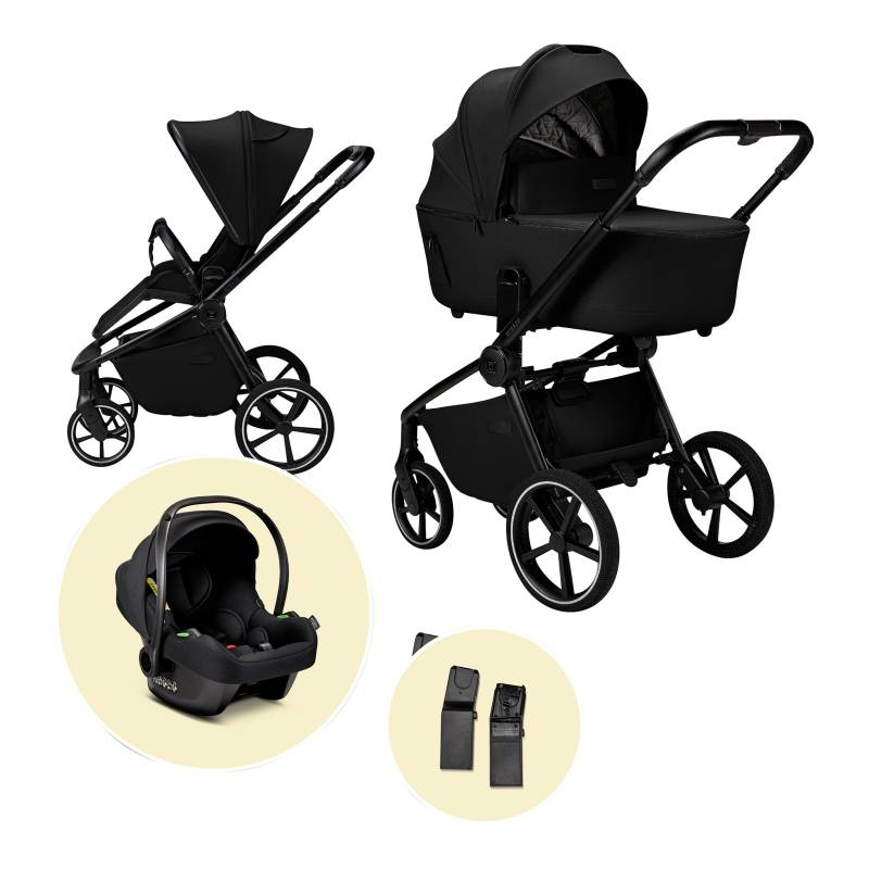 Moon Kombikinderwagen Resea 2.0 (2026) Trio-Set inkl. Babyschale Cosmo 2.0 schwarz von Moon