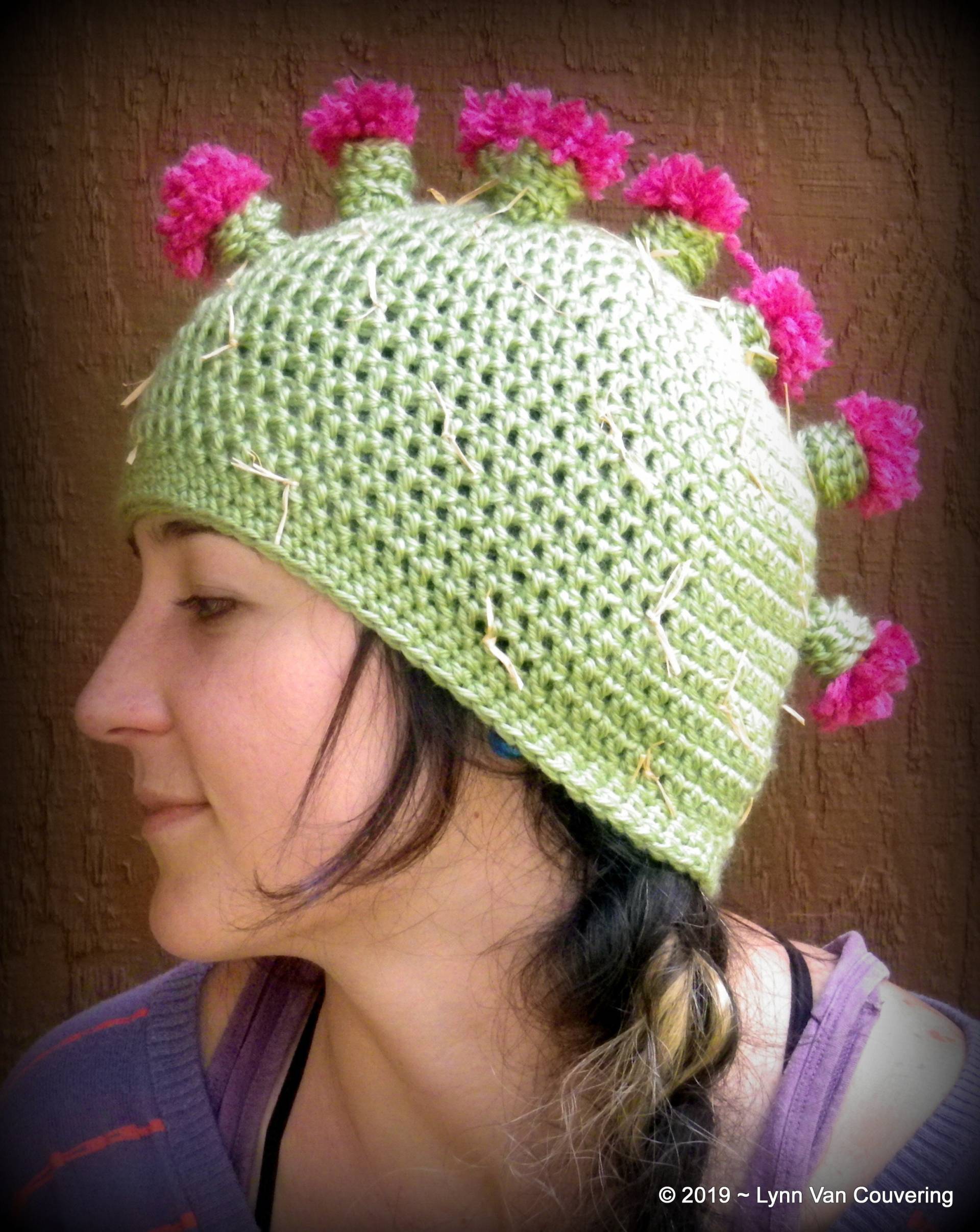Feigenkaktus Mohawk Hut Beanie Blassgrün Mit Hot Pink Blüten Feigenkaktus Mohawk Hut Beanie Blassgrün Mit Hot Pink Blüten von MoonBugStudioShop