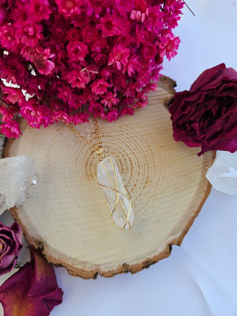 Bergkristall Halskette von MoonCraftStones