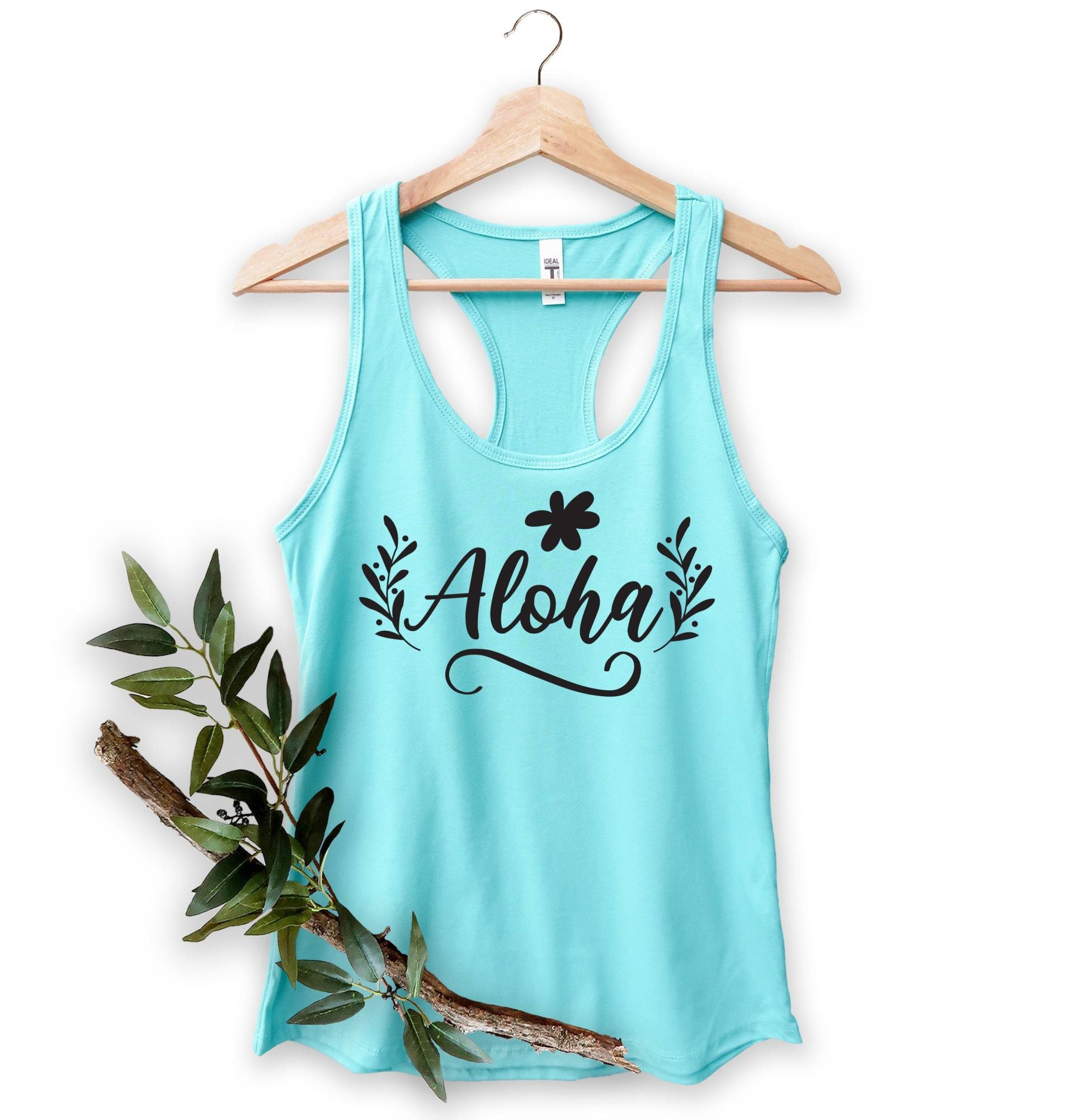 Aloha Shirt, Sommer Strand Hawaii Urlaub Geschenk, Shirts Für Frauen, Frauen Tank, Hawaiihemd von MoonLightByEllen