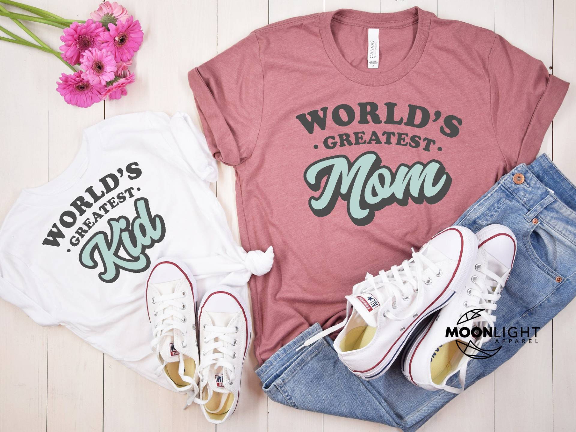 Die Weltweit Größte Mutter Und Kind Passende Shirts, Mama Ich Passendes Shirt, Mini Tshirt, Neue Geschenkidee, Baby von MoonLightByEllen