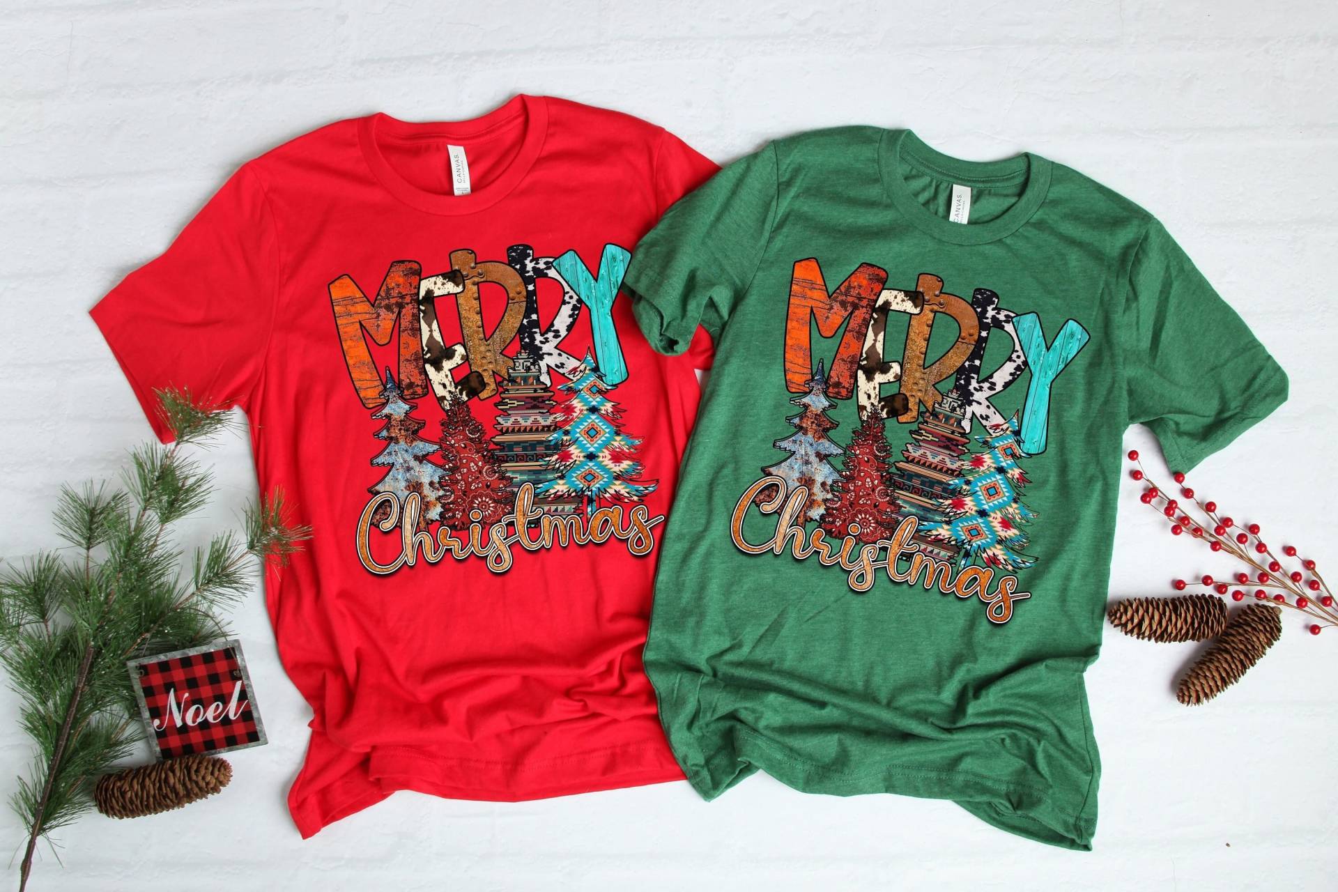 Frohe Weihnachten Shirt, Sublimation Weihnachts Shirts Für Frauen, Western Weihnachtsshirt, Sweatshirts Hoodies von MoonLightByEllen