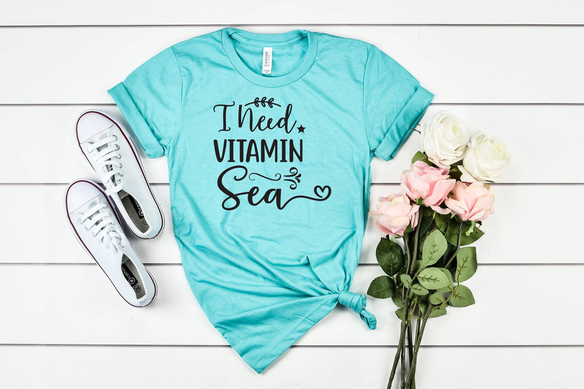 Ich Brauche Vitamin Meer, Strand Shirt, Urlaub Shirts, Geschenk Für Mama, Lehrer Geschenke, Geschenke Sie, Frauen Shirts Frauen, Kinder von MoonLightByEllen