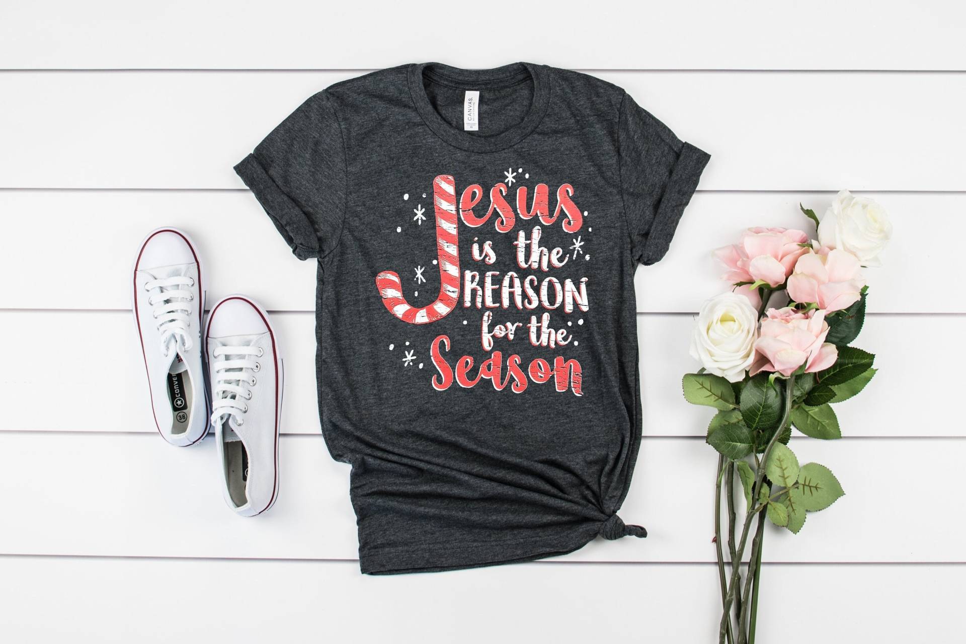 Jesus Ist Der Grund Für Die Saison, Christliche Shirts, Weihnachtshemden Frauen, Weihnachtsgeschenke, Weihnachts-Sweatshirts Hoodies von MoonLightByEllen