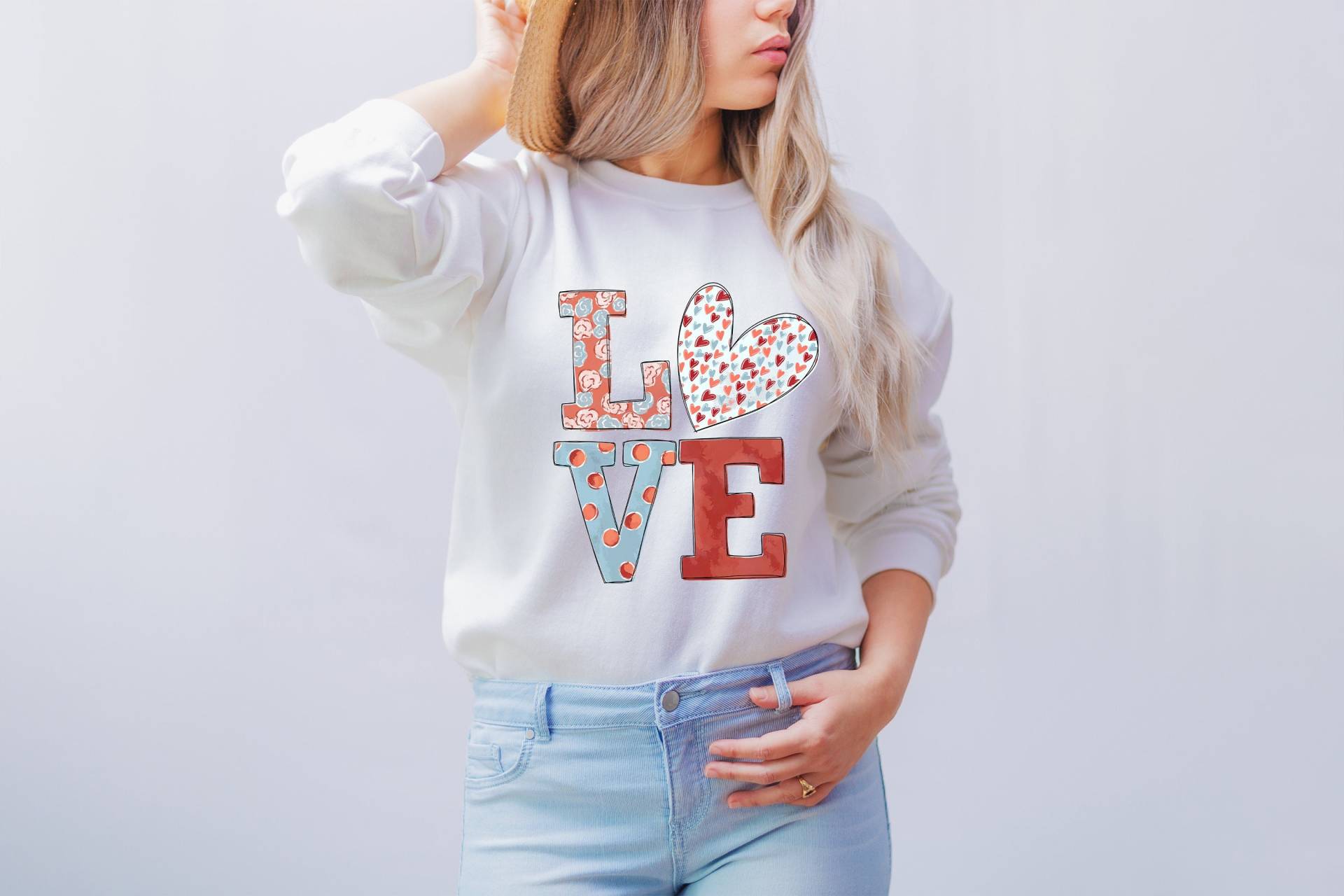 Love Shirt, Sweatshirt, Valentinstag Shirt Für Frauen, Sweatshirts Geschenke Frau, Lehrer Shirts, Gifts5 von MoonLightByEllen