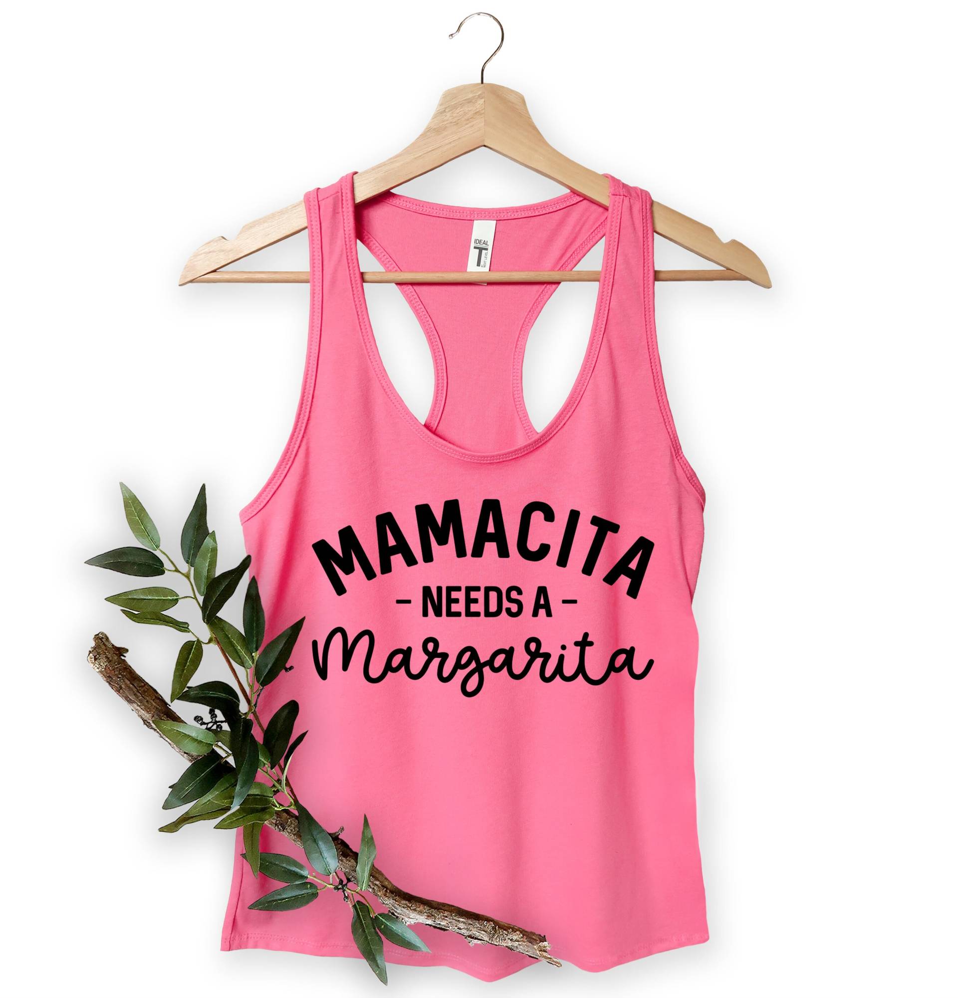Mamacita Braucht Ein Margarita Tank Top, Frauen V-Ausschnitt Shirts, Geschenk Für Mama, Mutter Geschenke, Mama Sommer Weihnachtsgeschenke von MoonLightByEllen