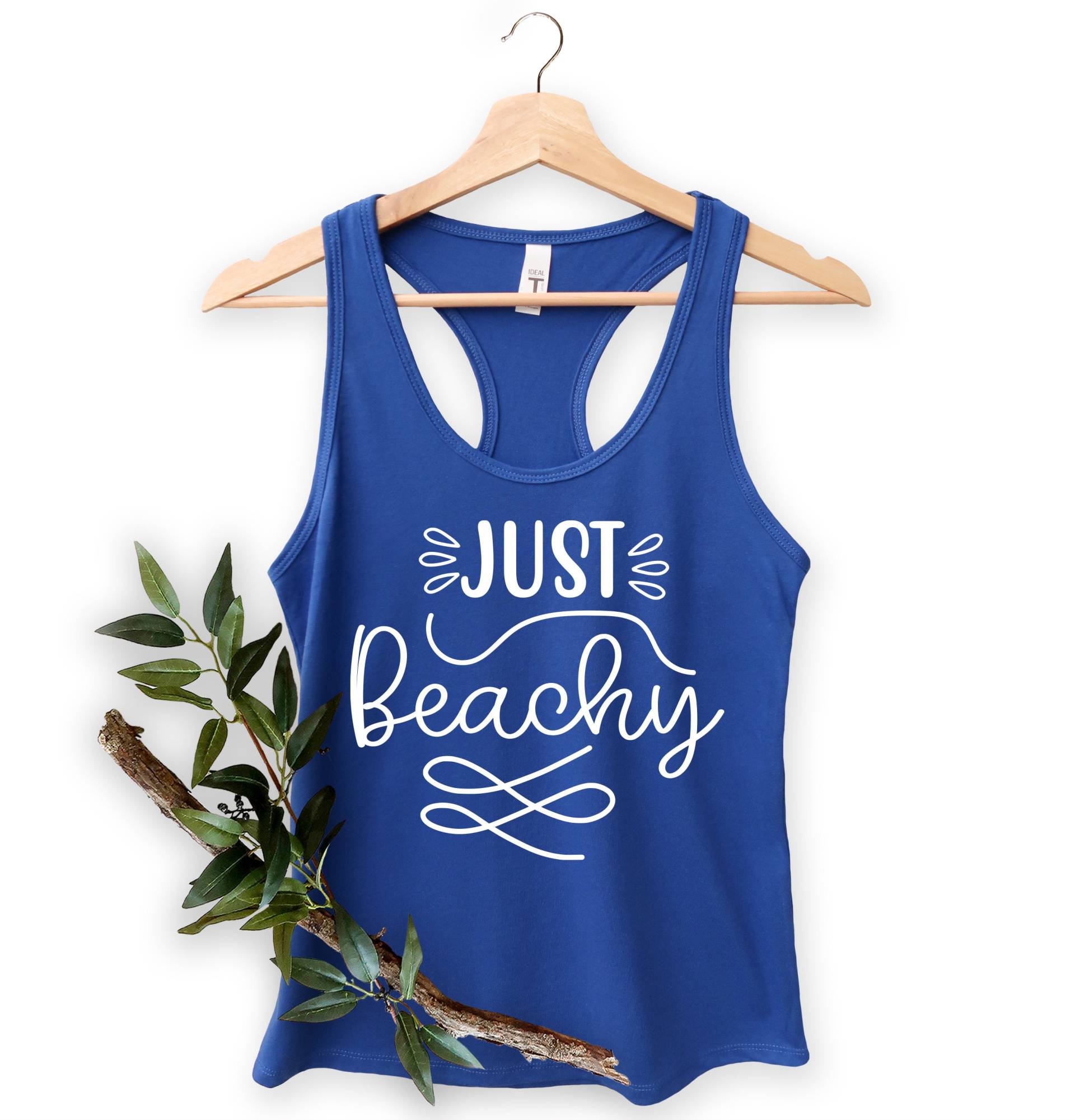 Nur Beachy Tank, Sommer Shirt, Strand Urlaub Urlaubsgeschenk, Shirts Für Frauen, Frauen Shirt Mit V-Ausschnitt, Tank Top von MoonLightByEllen