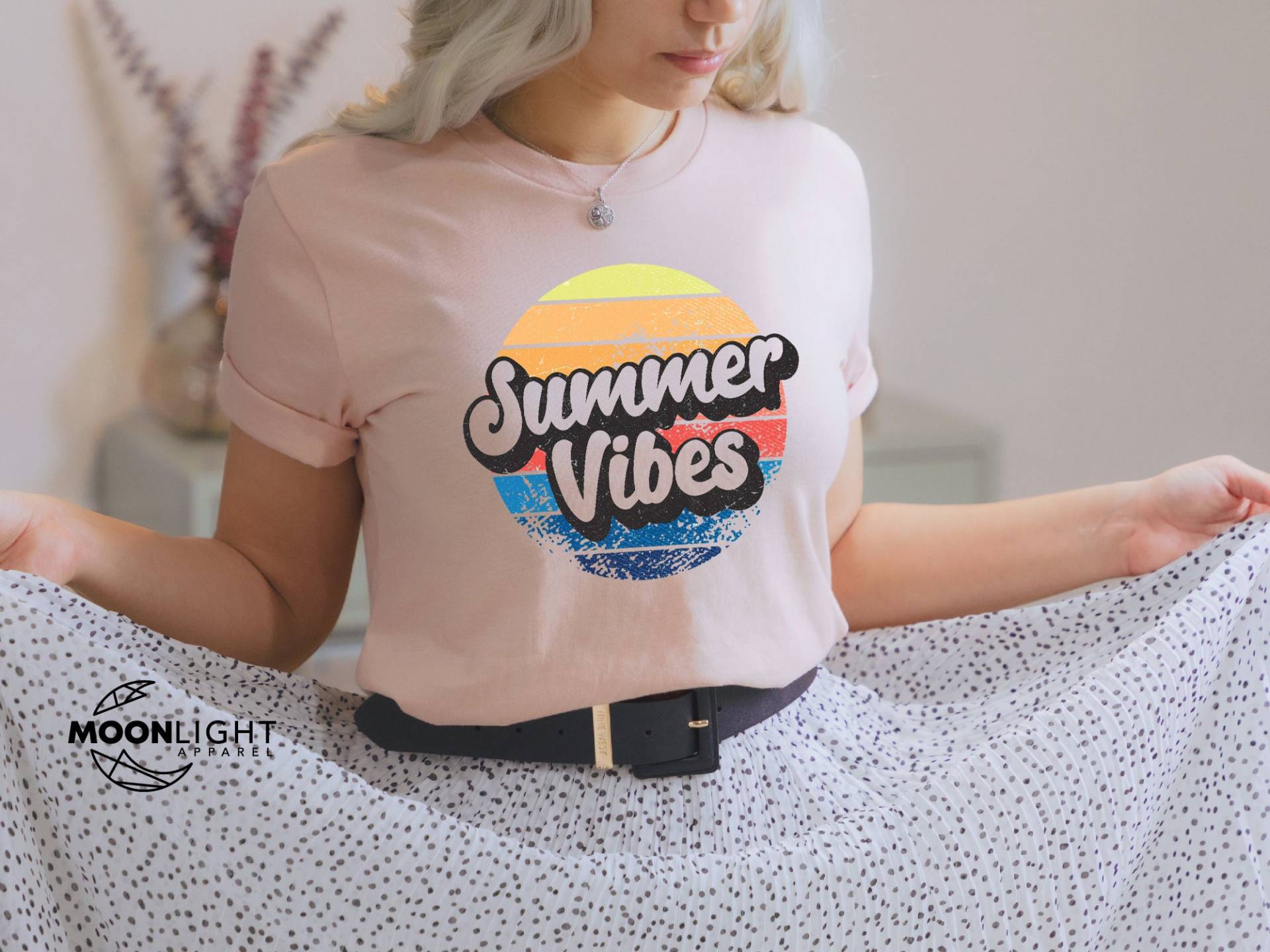 Sommer Vibes Ananas Shirt, Strand Shirts, Urlaubs Urlaubsgeschenke, Frauen Mädchen Reise Shirts von MoonLightByEllen