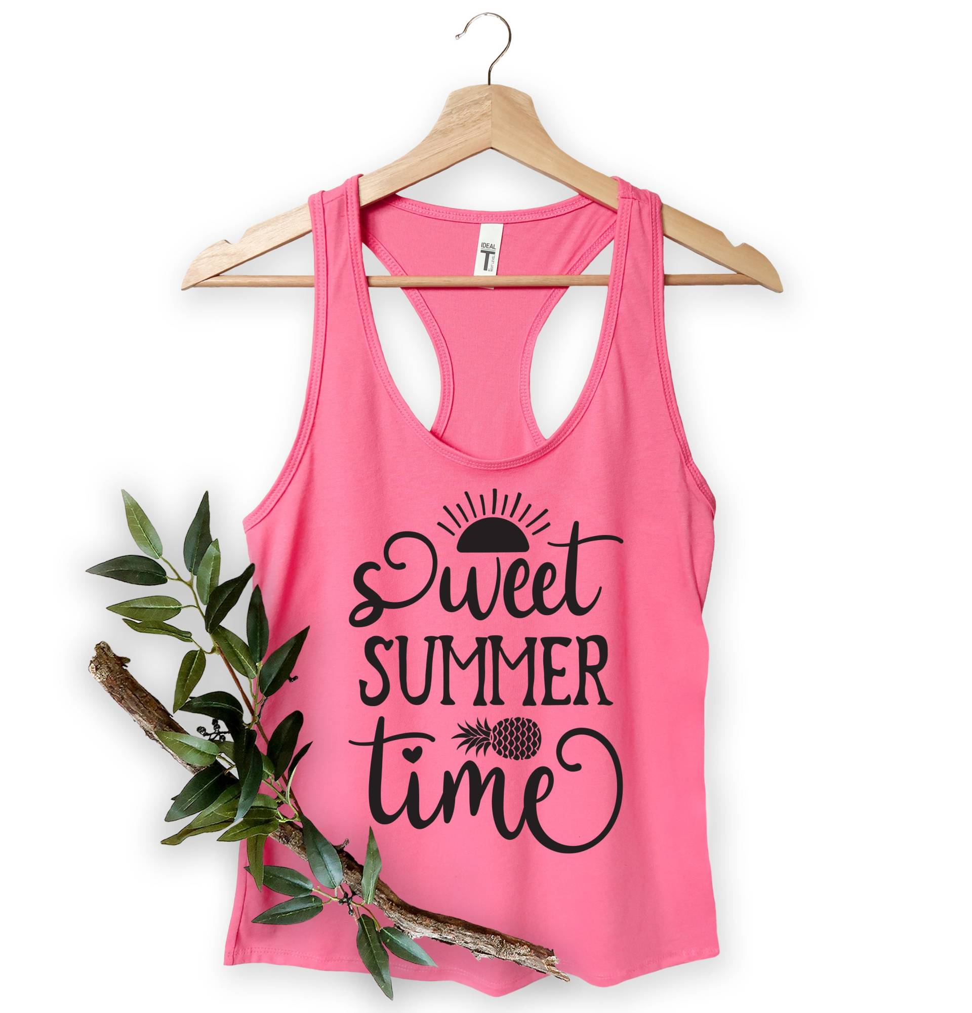 Süße Sommerzeit Tank, Strand Shirt, Urlaub Shirts, Geschenk Für Mama, Lehrer Geschenke, Frauen Tank Top, Shirts Frauen, Geschenke von MoonLightByEllen