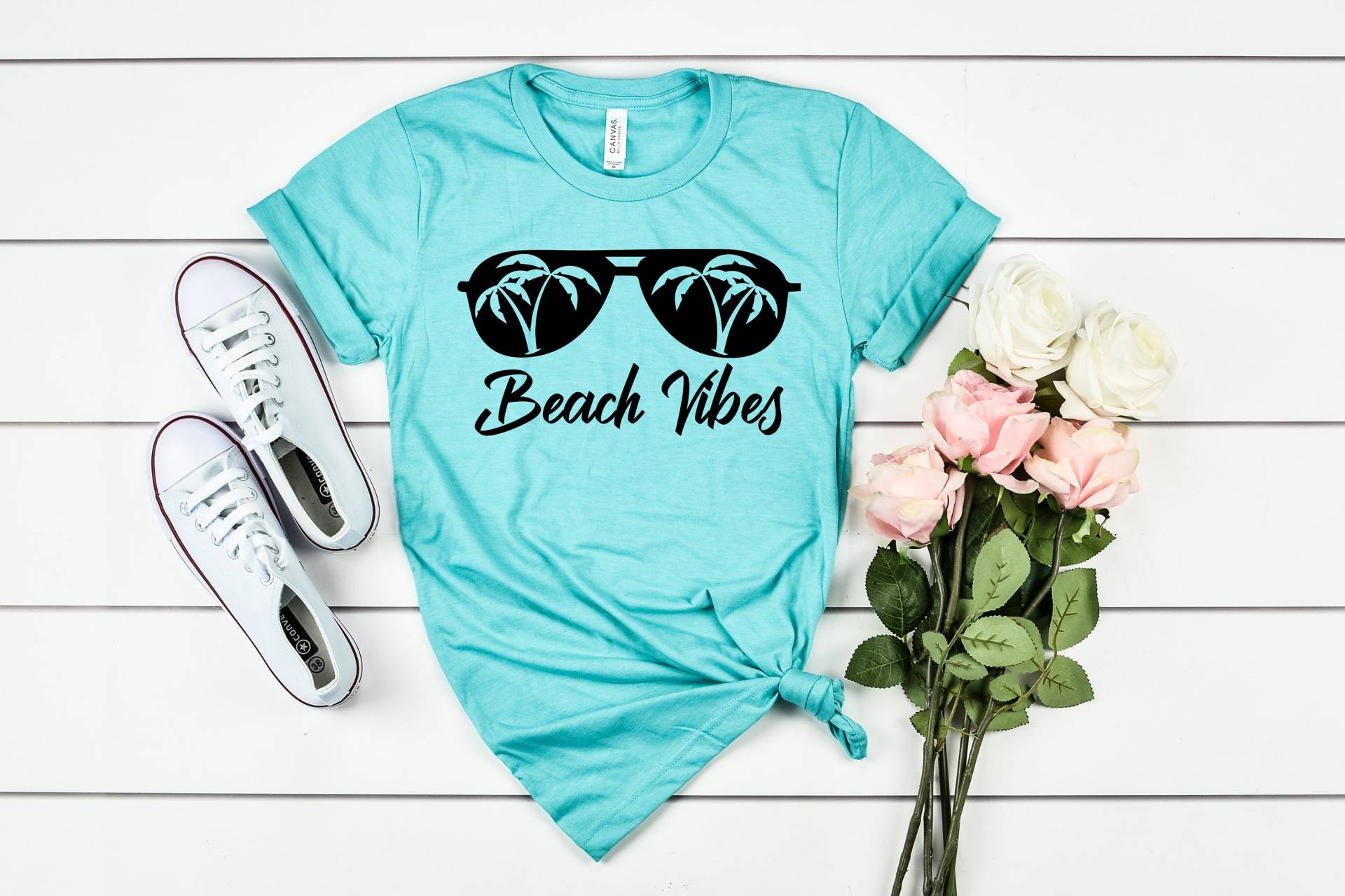 strand Vibes Shirt, Shirts, Urlaub Urlaubs Geschenke, Sommer Damen Liebhaber Palmen Und von MoonLightByEllen