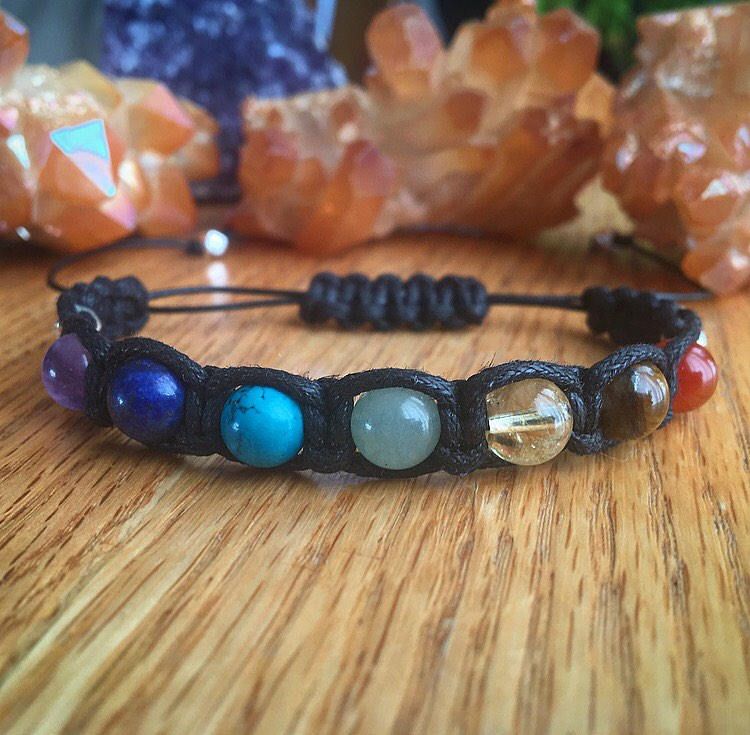 Chakra Kristall Shamballa Armband Verstellbares Meditation Heilung Regenbogen Chakra Kristall Shamballa Armband Verstellbares Meditation Heilung Regenbogen von MoonMagicMakings