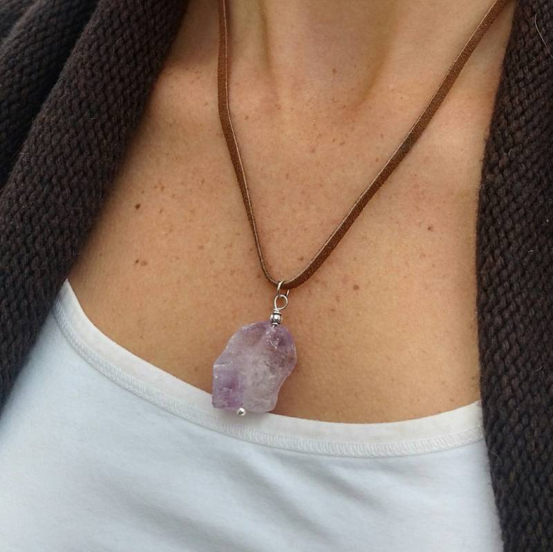Rohschliff Amethyst Halskette Rohschliff Amethyst Halskette von MoonMamaHomestead