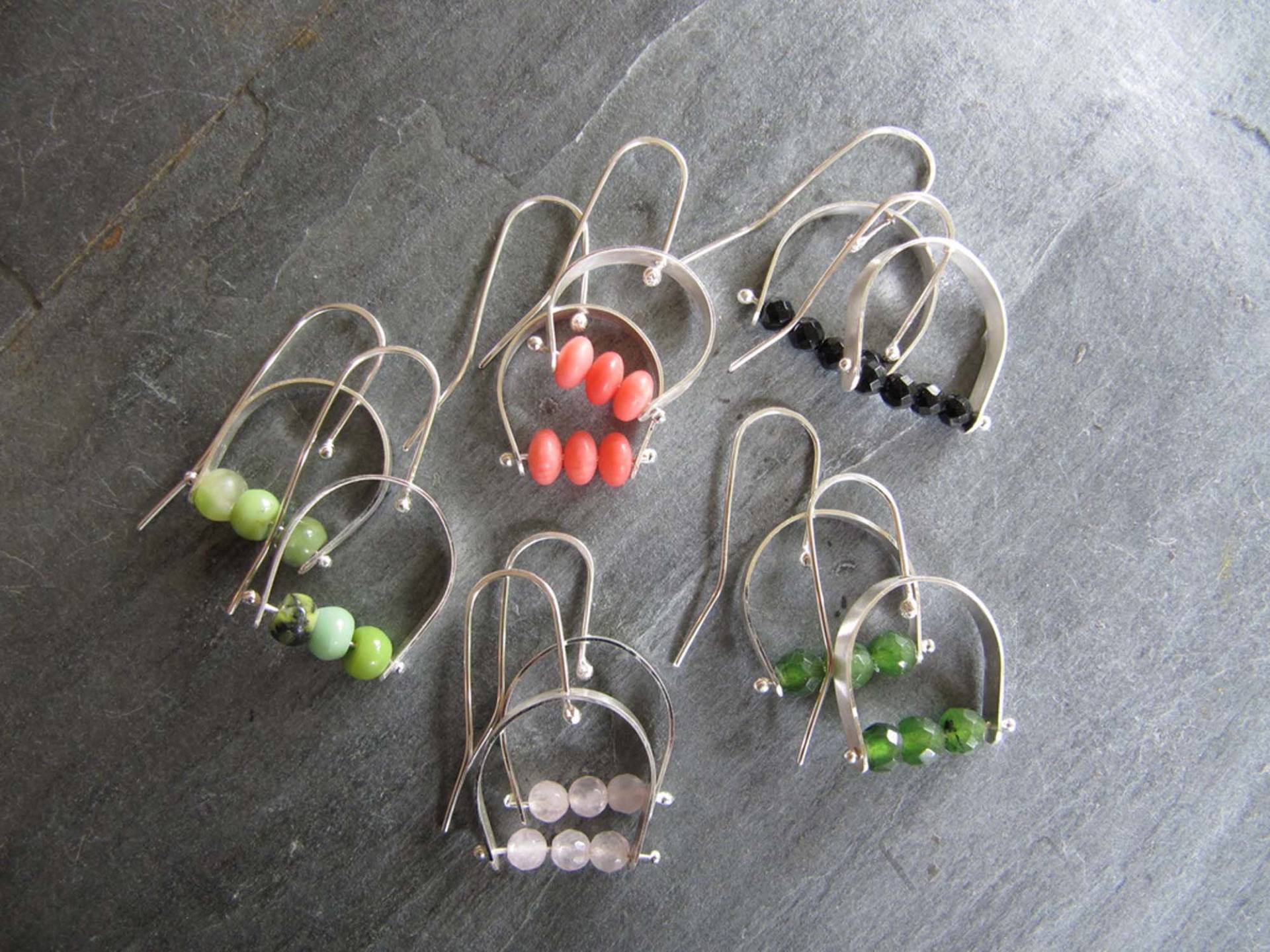 Hoop Ohrringe Aus Sterling Silber von MoonSilverStudio