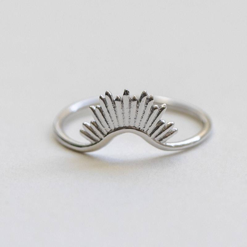 Rhodium Sterling Silber Aufgehende Sonne Ring Astrologie Sternzeichen Schmuck Rhodium Sterling Silber Aufgehende Sonne Ring Astrologie Sternzeichen Schmuck von MoonStarRising