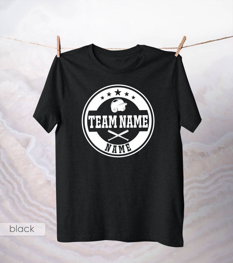 Baseball Team Baumwolle Tank/Sport Mom Tshirt Ihr Logo Unisex Erwachsenen Kleidung Saison Spieltag Softball Custom Player Name Top von MoonStyleStudio