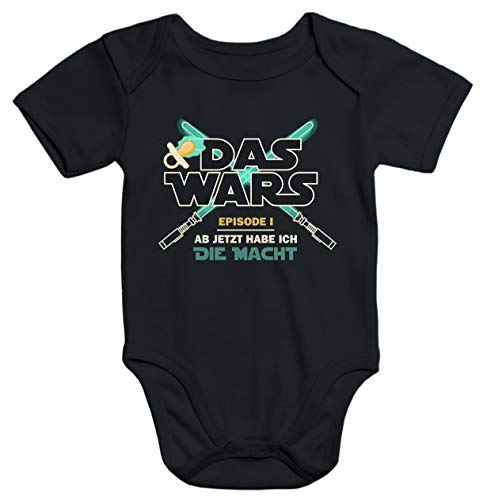 MoonWorks® Baby Body Das Wars ab jetzt Habe ich die Macht schwarz 0-3 Monate von MoonWorks