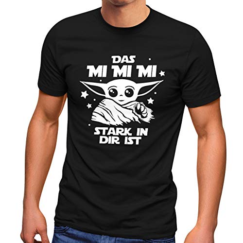 MoonWorks® Herren T-Shirt Parodie Spruch Das mi mi MII stark in dir ist Fun-Shirt schwarz XL von MoonWorks