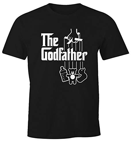 MoonWorks® Herren T-Shirt The Godfather der Pate Patenonkel Onkel Fun-Shirt schwarz S von MoonWorks