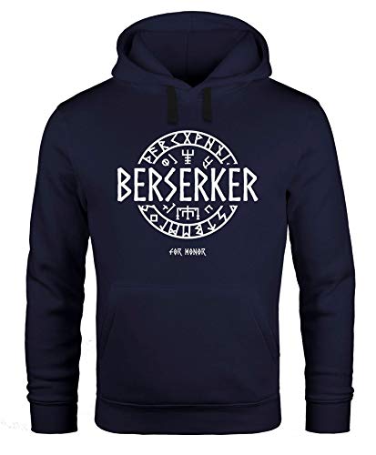 MoonWorks® Hoodie Herren Berserker for Honor Wikinger Runen Vikings Mode Fashion Logo-Shirt schwarz 3XL von MoonWorks