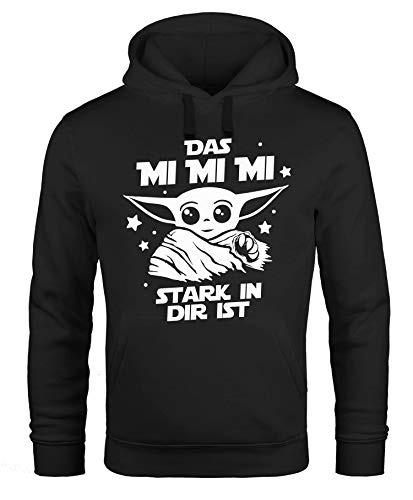 MoonWorks® Hoodie Herren Parodie Spruch Das mi mi MII stark in dir ist Fun-Shirt Kapuzen-Pullover schwarz L von MoonWorks