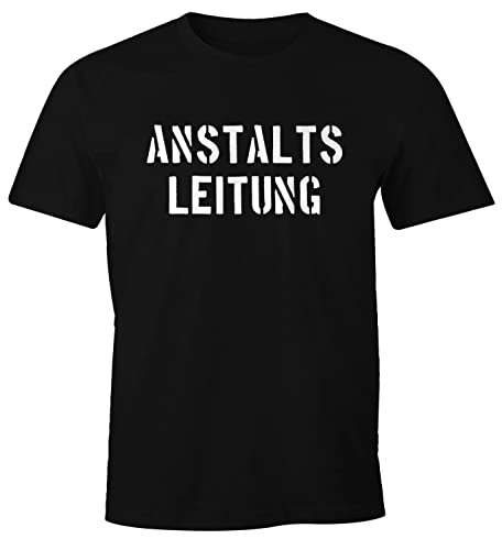 MoonWorks Anstaltsleitung Herren T-Shirt Fun-Shirt, 3XL, Anstaltsleitung Schwarz MoonWorks Anstaltsleitung Herren T-Shirt Fun-Shirt, 3XL, Anstaltsleitung Schwarz von MoonWorks