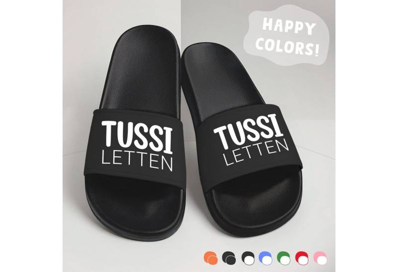 MoonWorks Badeschlappen Damen Aufdruck Tussiletten Badelatschen Fun Geschenk Badesandale von MoonWorks