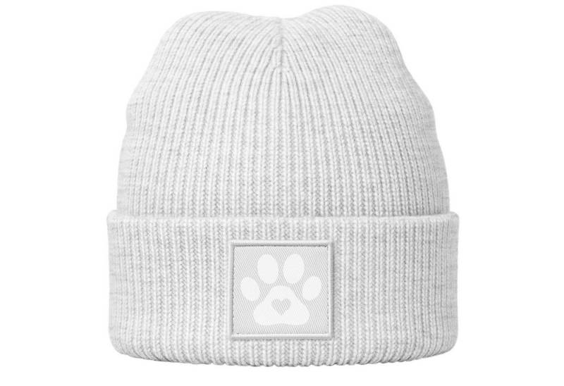 MoonWorks Beanie Damen Beanie Hund Design Wintermütze für Hundebesitzerin Patch von MoonWorks