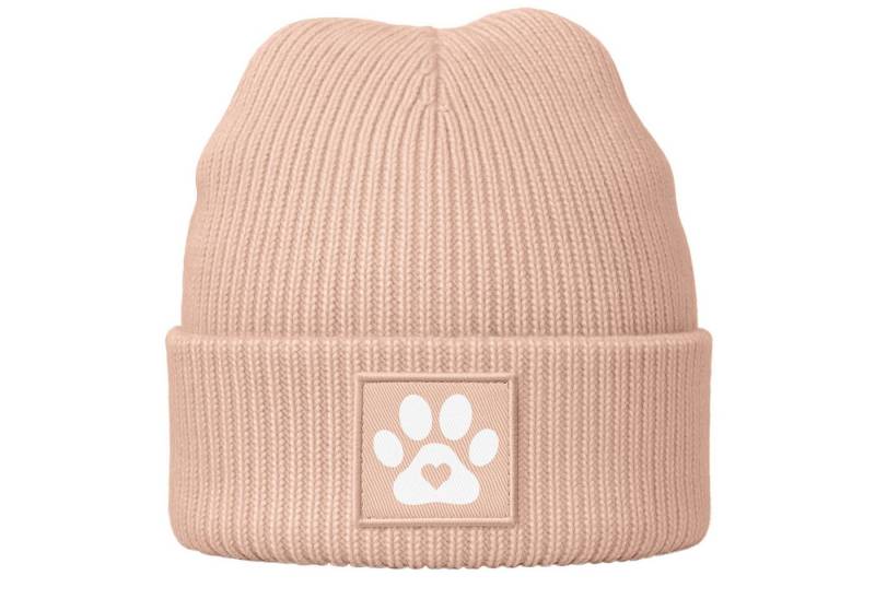 MoonWorks Beanie Damen Beanie Hund Design Wintermütze für Hundebesitzerin Patch von MoonWorks