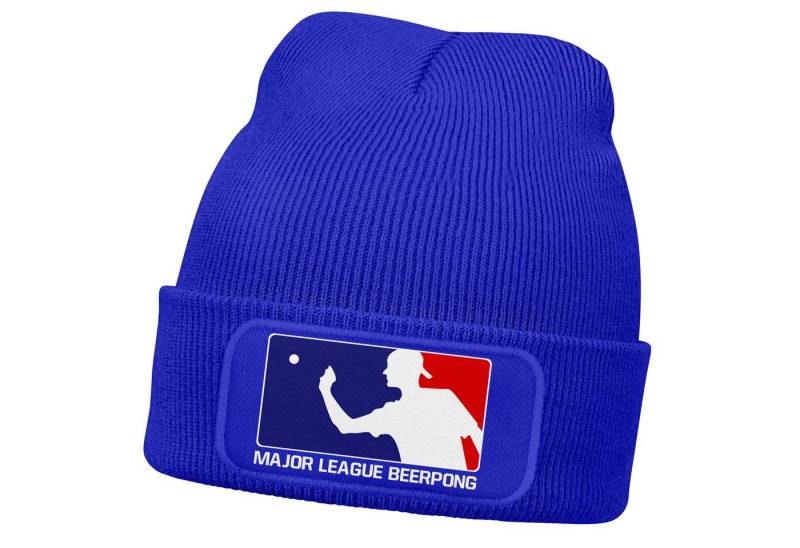 MoonWorks Beanie Herren Beanie mit Patch Strickmütze Spruch Major League Beerpong MoonWorks Beanie Herren Beanie mit Patch Strickmütze Spruch Major League Beerpong von MoonWorks