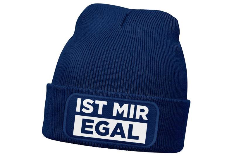 MoonWorks Beanie Herren Beanie mit Patch Strickmütze mit Spruch Ist mir egal Statement MoonWorks Beanie Herren Beanie mit Patch Strickmütze mit Spruch Ist mir egal Statement von MoonWorks
