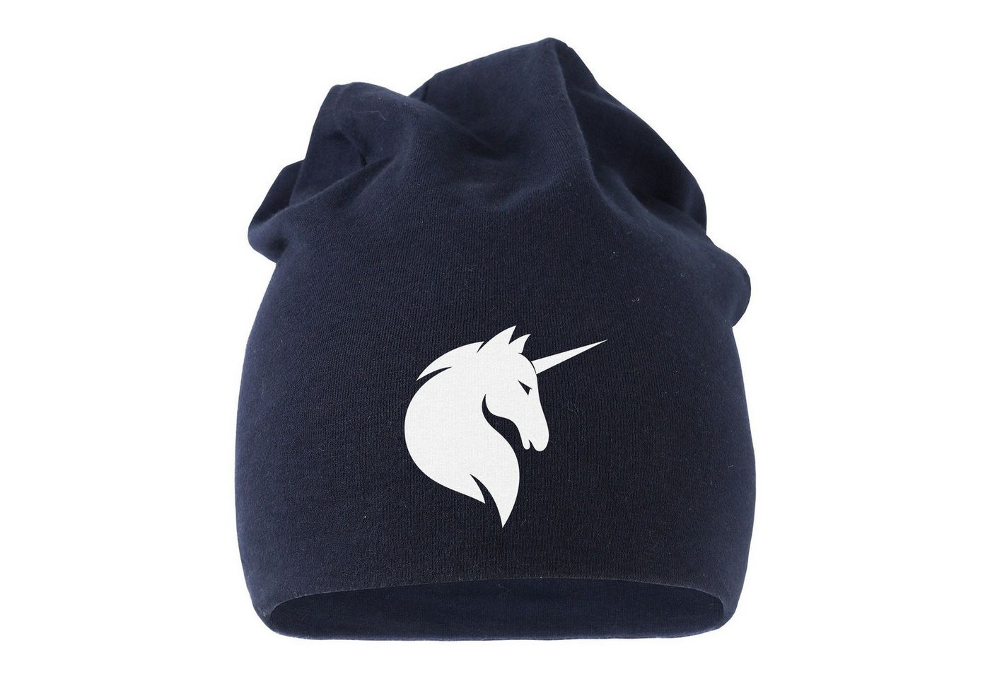 MoonWorks Beanie Jersey Beanie Einhorn Anker Hipster Mütze Herren Damen Baumwolle von MoonWorks