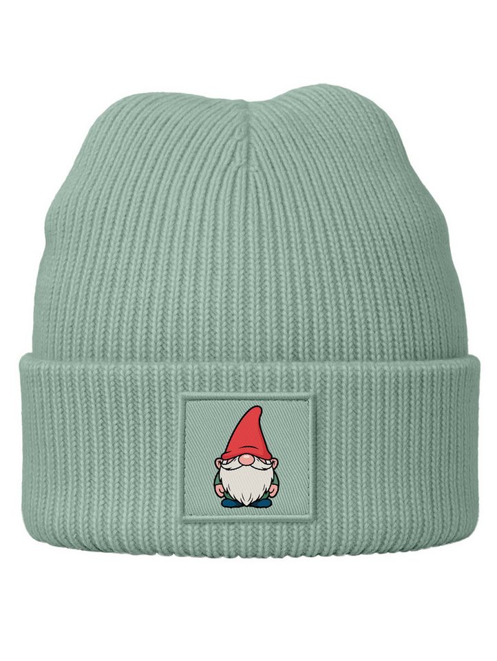 MoonWorks Beanie Kinder Beanie Jungen Patch Zwerg Aufdruck Strickmütze Winter von MoonWorks