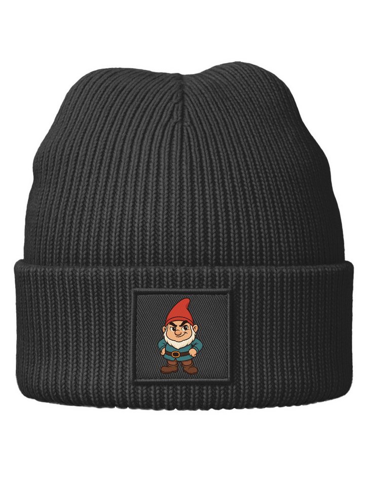 MoonWorks Beanie Kinder Beanie Jungen mit Aufdruck Grafik Print Zwerg-Design von MoonWorks