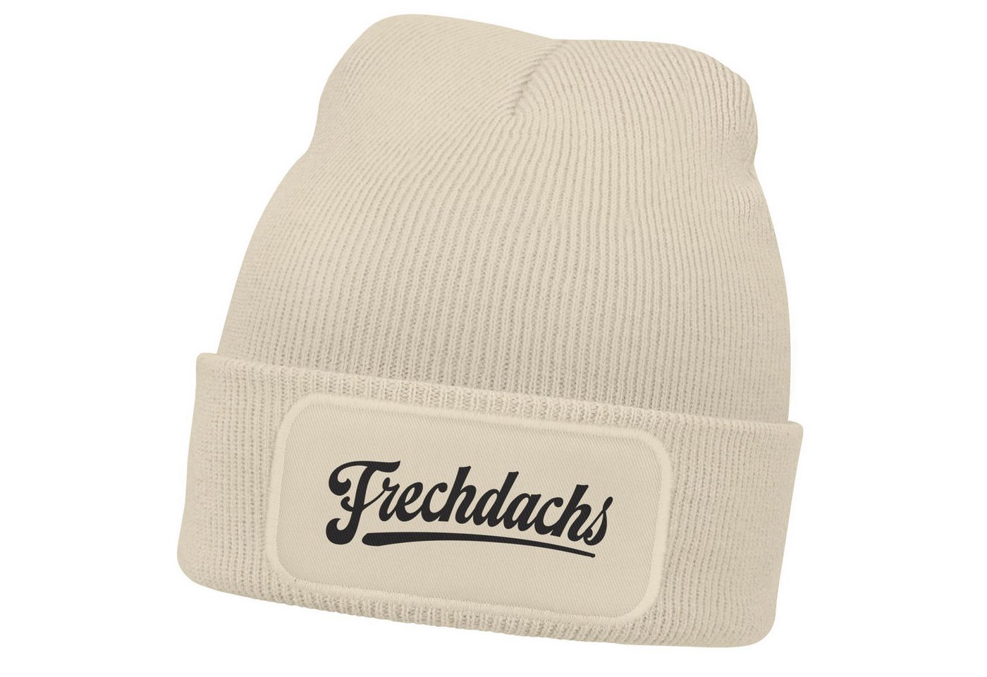 MoonWorks Beanie Wintermütze Kinder Beanie für Jungen mit Patch Aufdruck Schriftzug von MoonWorks