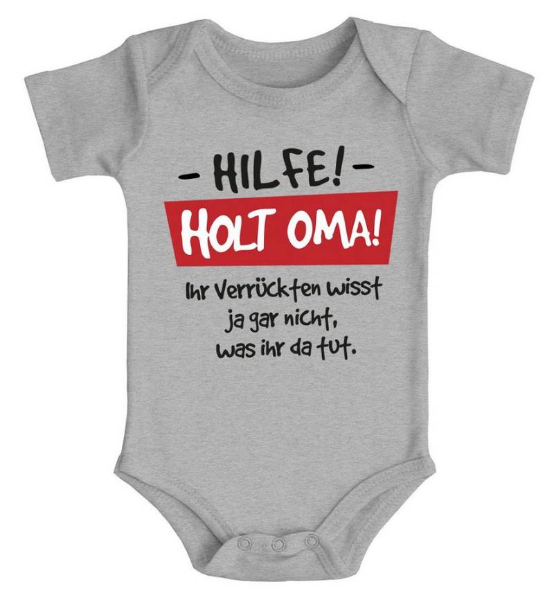 MoonWorks Body Baby Body Hilfe - holt Oma Sprüche lustig Bio-Baumwolle Jungen & von MoonWorks