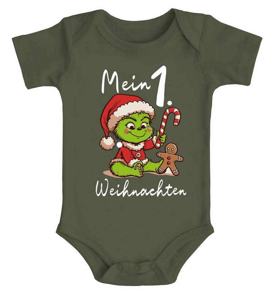 MoonWorks Body Baby Body Mein 1. Weihnachten Rentier Grinch Lustig Weihnachtsoutfit von MoonWorks