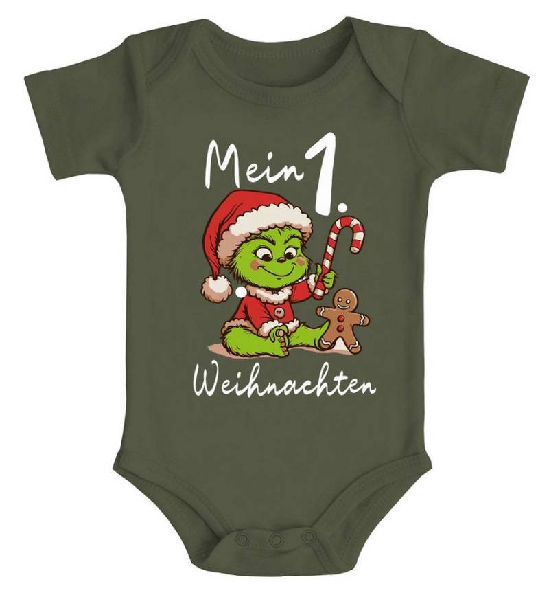 MoonWorks Body Baby Body Mein 1. Weihnachten Rentier Grinch Lustig Weihnachtsoutfit von MoonWorks