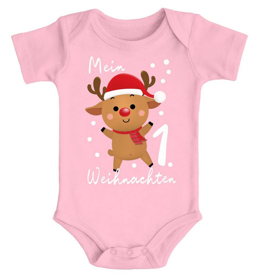 MoonWorks Body Baby Body Mein 1. Weihnachten Rentier Grinch Lustig Weihnachtsoutfit von MoonWorks