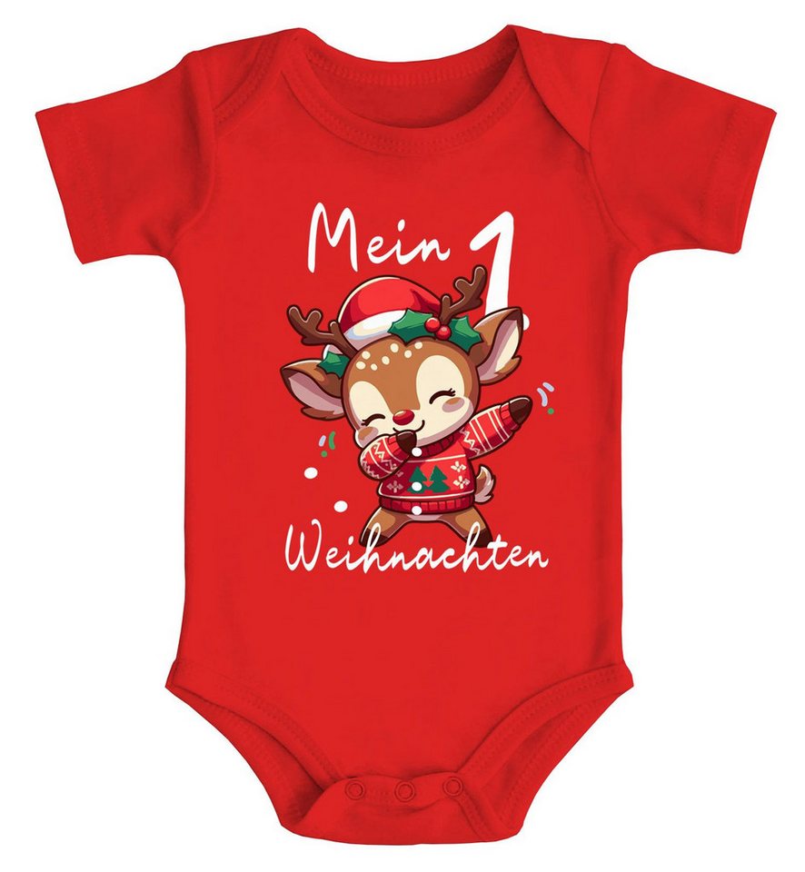 MoonWorks Body Baby Body Mein 1. Weihnachten Rentier Grinch Lustig Weihnachtsoutfit von MoonWorks
