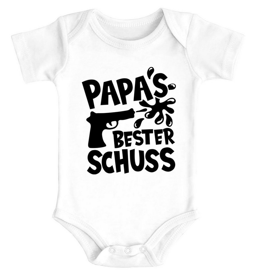 MoonWorks Body Baby Body Papas bester Schuss Papa-Sprüche lustig Vatertagsgeschenk von MoonWorks