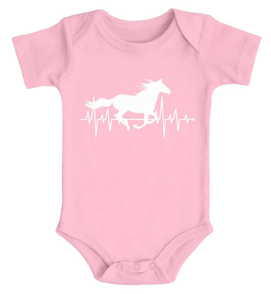 MoonWorks Body Baby Body Pferd Motiv Reiten Geschenk für Mädchen Pferde Tiermotiv von MoonWorks