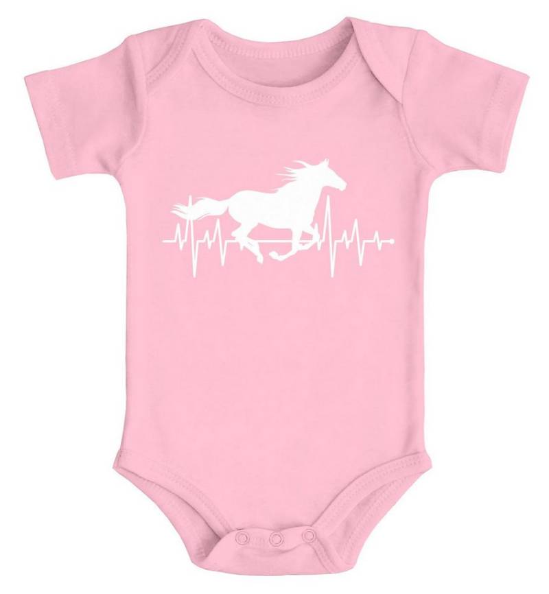 MoonWorks Body Baby Body Pferd Motiv Reiten Geschenk für Mädchen Pferde Tiermotiv von MoonWorks