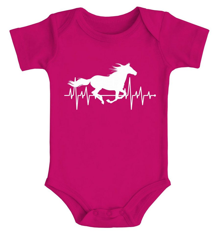 MoonWorks Body Baby Body Pferd Motiv Reiten Geschenk für Mädchen Pferde Tiermotiv von MoonWorks