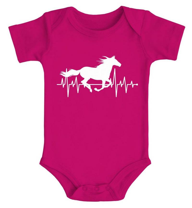 MoonWorks Body Baby Body Pferd Motiv Reiten Geschenk für Mädchen Pferde Tiermotiv von MoonWorks