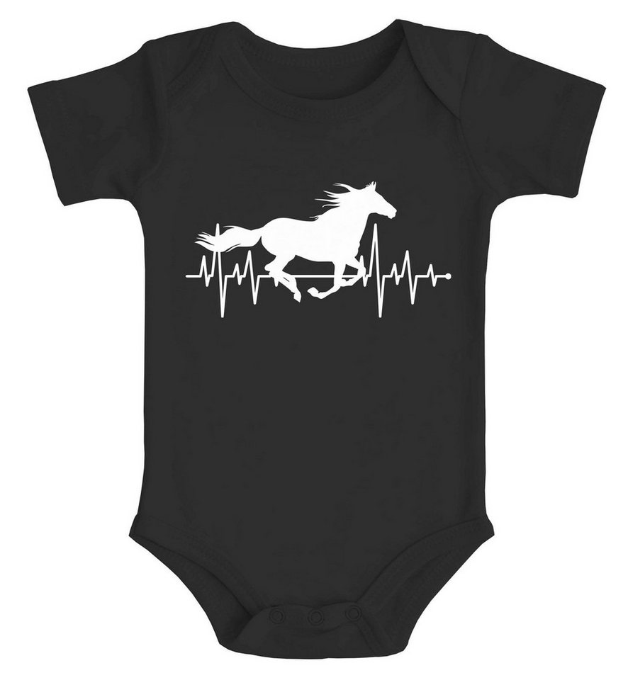 MoonWorks Body Baby Body Pferd Motiv Reiten Geschenk für Mädchen Pferde Tiermotiv von MoonWorks
