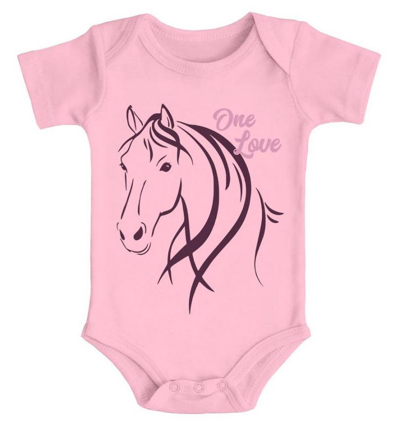MoonWorks Body Baby Body Pferde-Motiv Geschenk für Pferdeliebhaber Geburtstag von MoonWorks