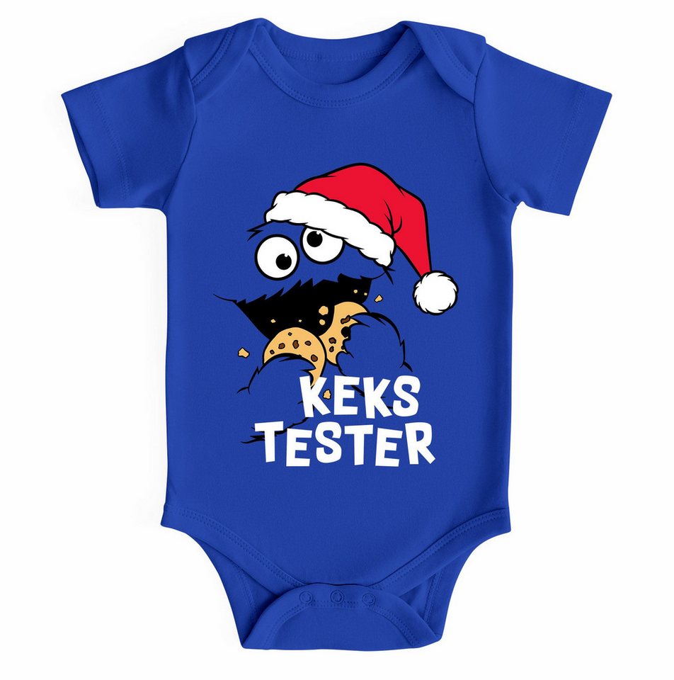 MoonWorks Body Baby Body kurzarm Keksmonster Kekstester Weihnachten XMAS Outfit für von MoonWorks