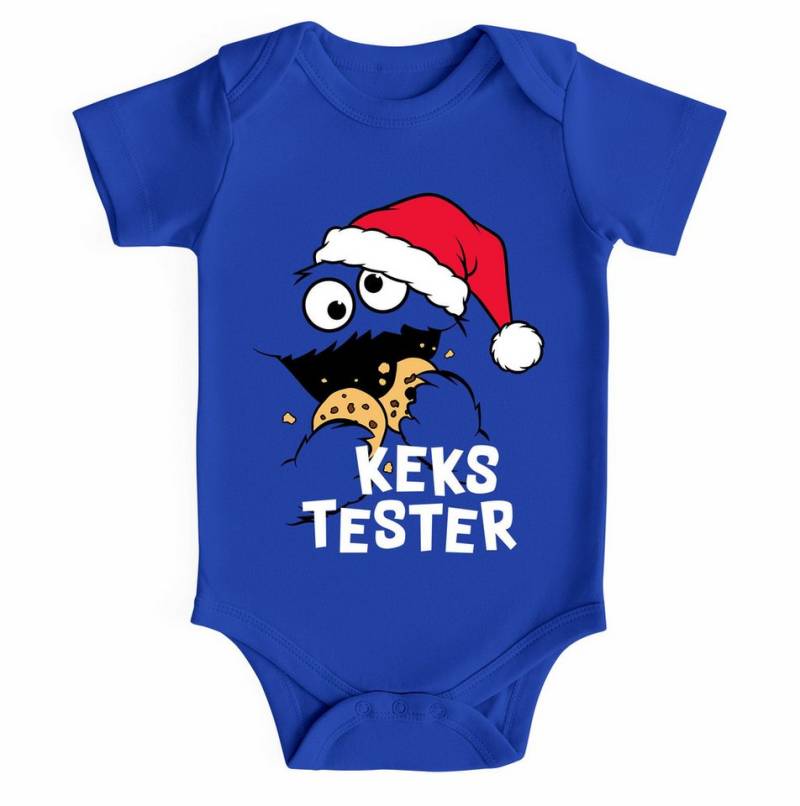 MoonWorks Body Baby Body kurzarm Keksmonster Kekstester Weihnachten XMAS Outfit für von MoonWorks