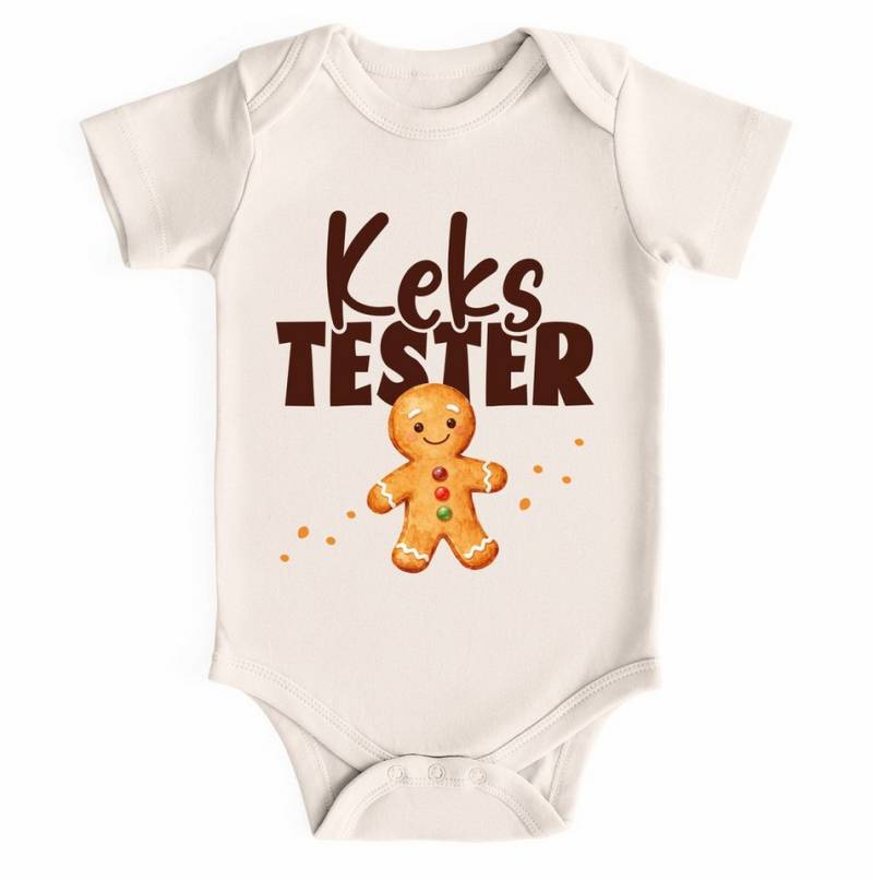 MoonWorks Body Baby Body kurzarm Lebkuchmann Kekstester Weihnachten XMAS Outfit für von MoonWorks